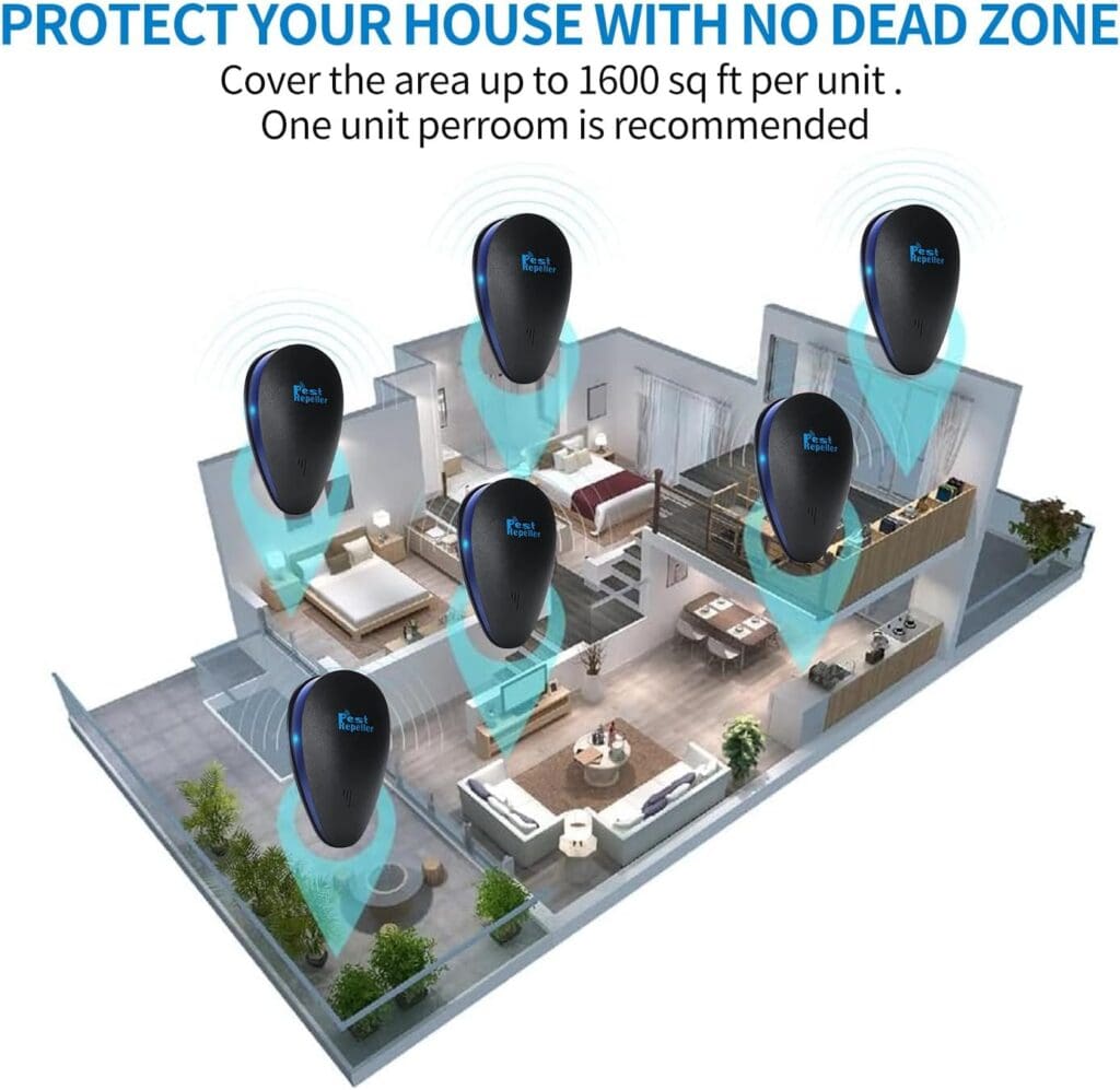 2023 Newest Ultrasonic Pest Repeller,Electronic Mouse Repellent,Rodent Repellent,Mice Repellent Plug in,Mouse Deterrent,Mosquito Repellent Indoors,Pest Control for Mosquitoes,Ants,Mice,Squirrel,Fly