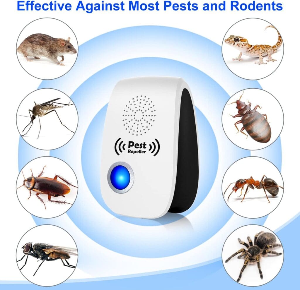 2023 Upgraded Ultrasonic Pest Repeller, Indoor Pest Repellent 8 Packs, Electronic Plug in Pest Control for Roach, Ant, Rodent, Mouse, Bugs, Mosquito, Spider Repellent for House, Garage, Warehouse