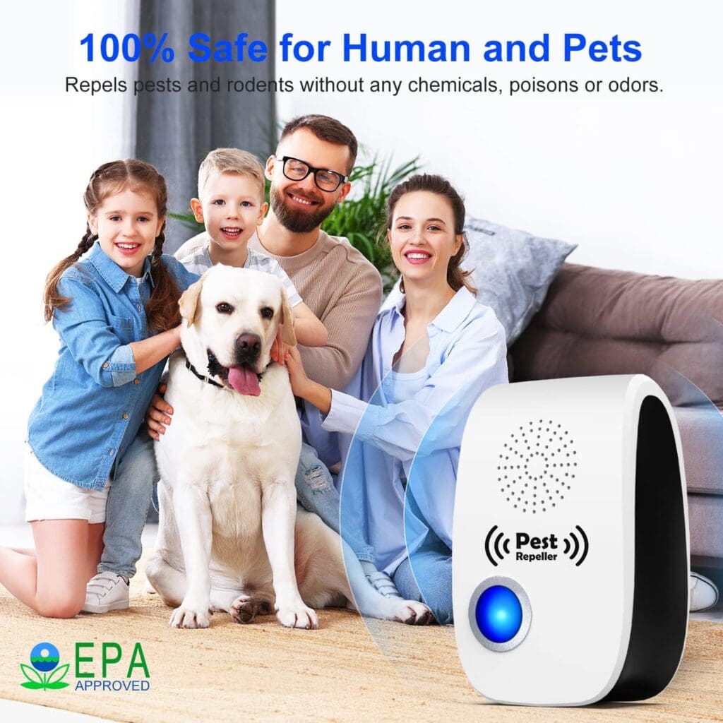 2023 Upgraded Ultrasonic Pest Repeller, Indoor Pest Repellent 8 Packs, Electronic Plug in Pest Control for Roach, Ant, Rodent, Mouse, Bugs, Mosquito, Spider Repellent for House, Garage, Warehouse