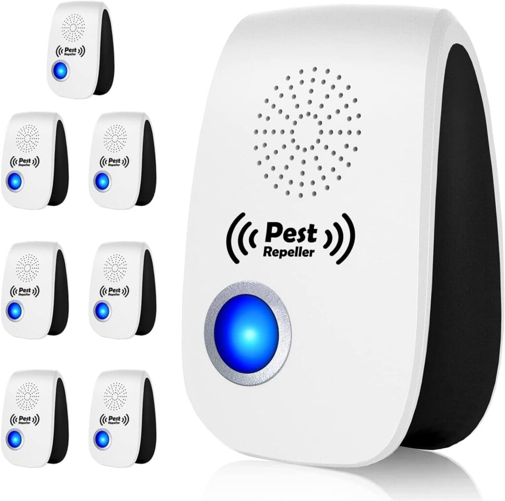 2023 Upgraded Ultrasonic Pest Repeller, Indoor Pest Repellent 8 Packs, Electronic Plug in Pest Control for Roach, Ant, Rodent, Mouse, Bugs, Mosquito, Spider Repellent for House, Garage, Warehouse