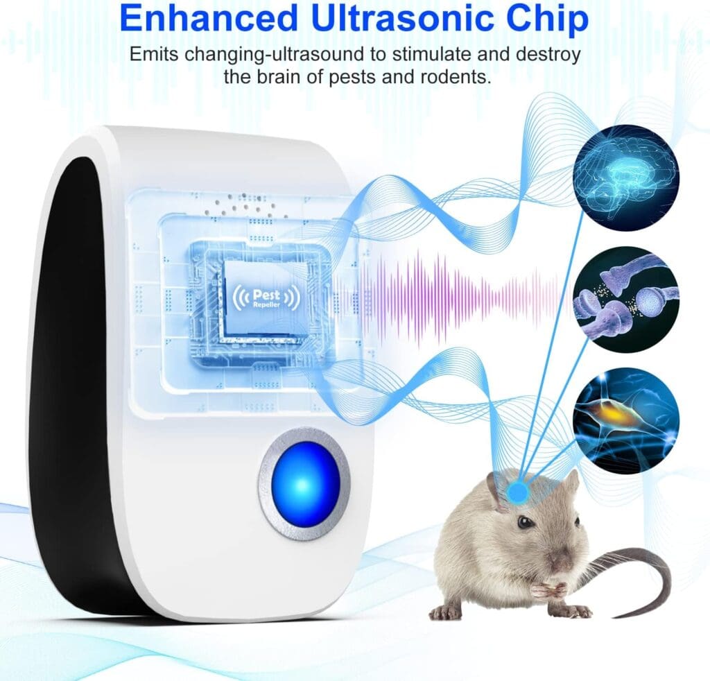 2023 Upgraded Ultrasonic Pest Repeller, Indoor Pest Repellent 8 Packs, Electronic Plug in Pest Control for Roach, Ant, Rodent, Mouse, Bugs, Mosquito, Spider Repellent for House, Garage, Warehouse