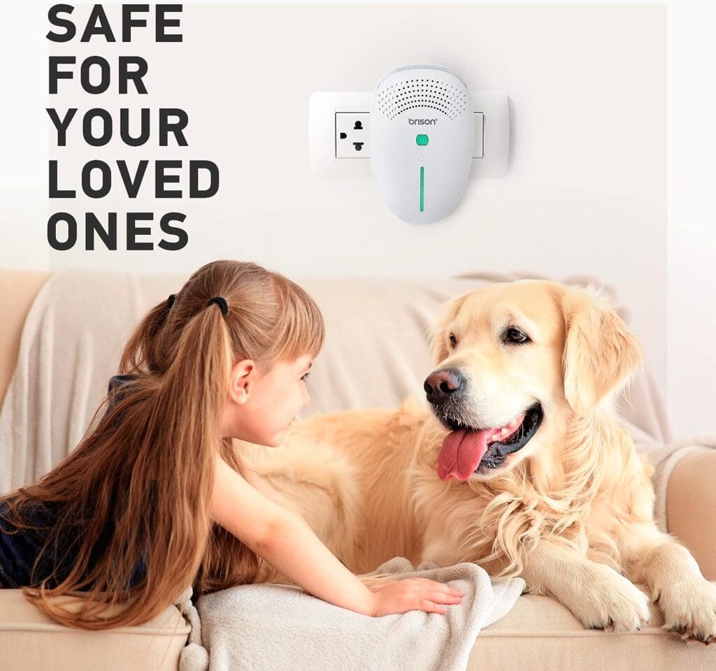 BRISON [1-Pack] Ultrasonic Pest Repeller Plug-in Control Electronic Insect Repellent Gets Rid Mosquito Bed Bugs Roach Spiders Fleas Mice Ants Fruit Fly