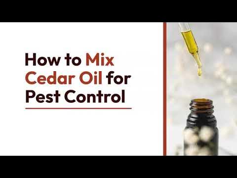 Cedar Oil For Pest Control: Mixing And Application Guide