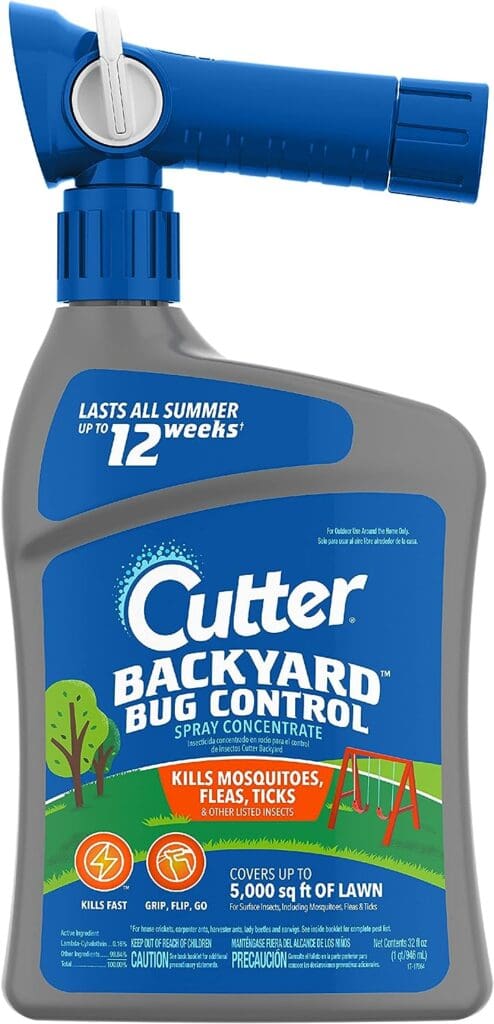 Cutter Backyard Bug Control Spray Concentrate, Mosquito Repellent, Kills Mosquitoes, Fleas  Listed Ants, 32 fl Ounce