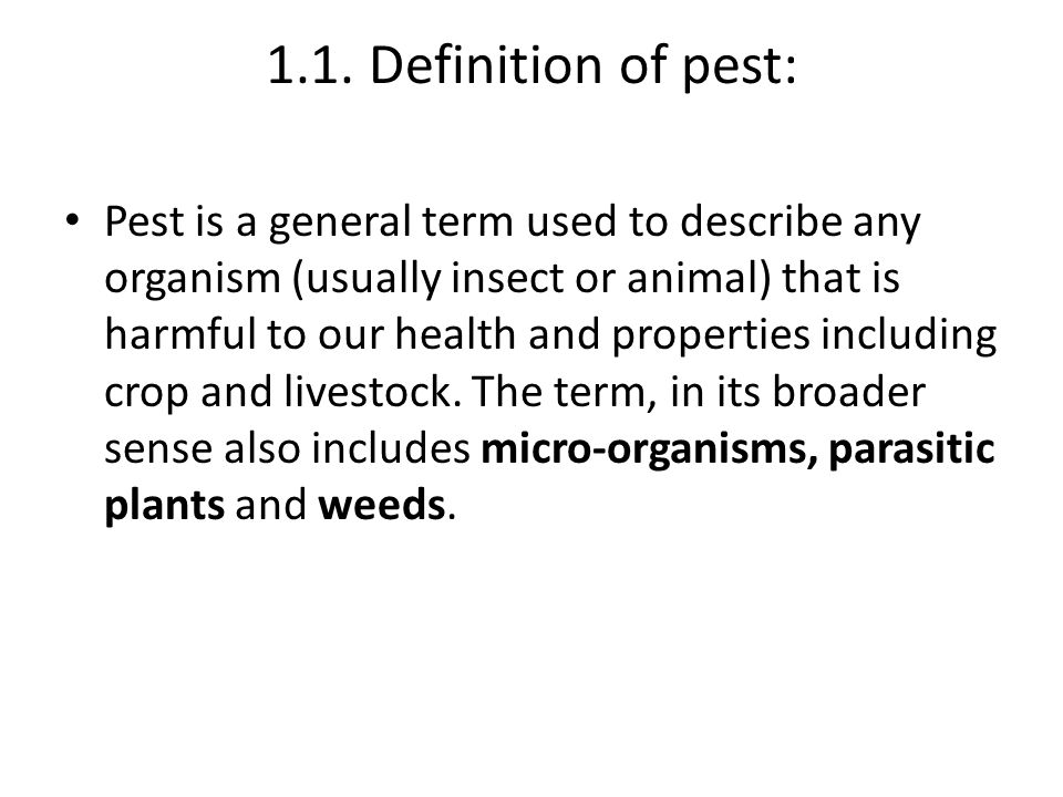 Defining Pests: What Makes An Organism A Pest?