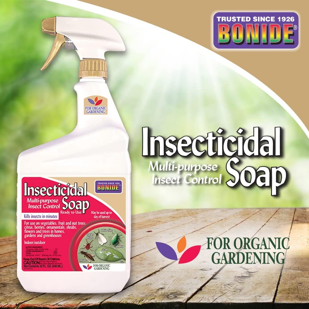 Garden Safe 32 oz. Insecticidal Soap Ready-to-Use  Bonide Insecticidal Soap, 32 oz Ready-to-Use Spray Multi-Purpose Insect Control for Organic Gardening Indoor and Outdoor