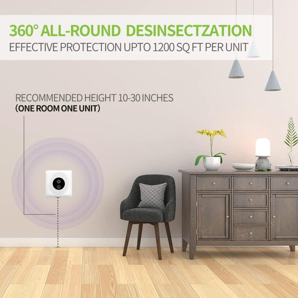 KAVNLON Ultrasonic Pest Repeller 6 Pack,Mouse Repellent,Rodent Indoor,Pest Repellent Ultrasonic Plug in,Mice Repellent for House,Pest Control for Insect,Mosquito, Ant,Rat, Spide,Cockroach White