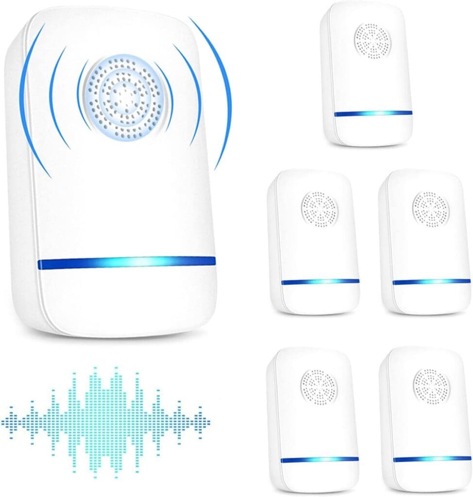 KONIGEVA 6 Packs Ultrasonic Pest Repeller, Pest Control Repeller, Pest Repeller Plug in for Mosquito, Mice, Roach, Spider White 1 Count (Pack of 6)