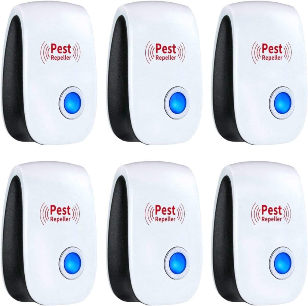 Merratric Ultrasonic Pest Repeller 6 Pack Electronic Ultrasonic Pest Repellent Indoor Plug in Pest Control Ultrasonic Repellent for Mice Cockroach Spider Ant Mosquito Bug Insect