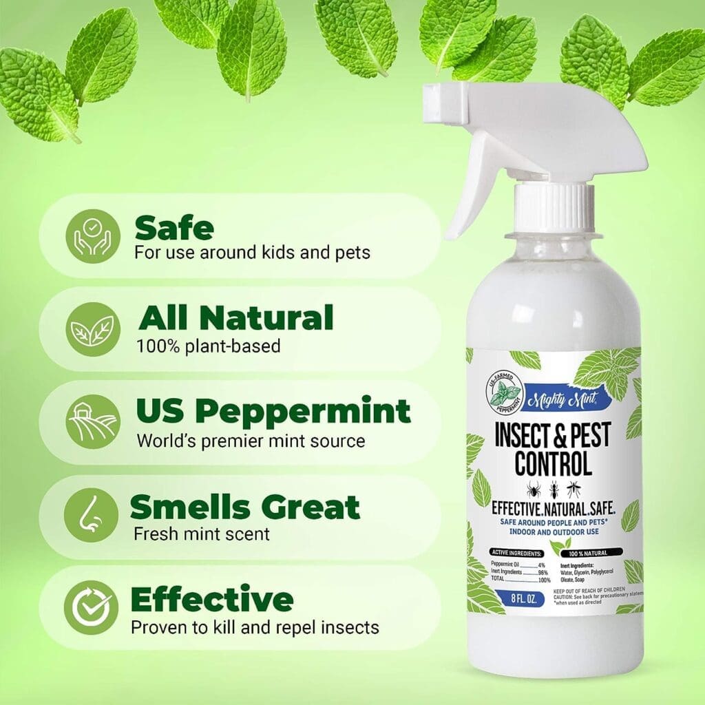 Mighty Mint 8oz Insect and Pest Control Peppermint Oil - Natural Spray for Spiders, Ants, and More (2)