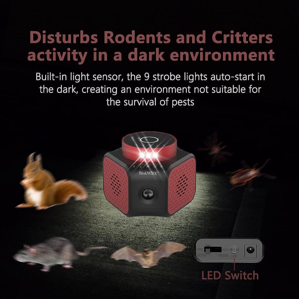 Rodent Repellent Indoor Ultrasonic Pest Repeller Mice Repellent Plug-ins Mouse Deterrent Rat Control Bat Removal for House, Attic, Garage, Basement, RV, Barn