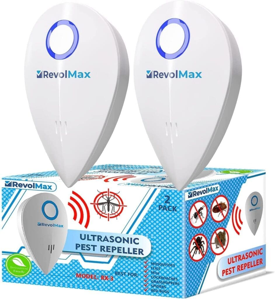 RX-3 (2Pack) Ultrasonic Pest Repeller Wall Plug-in, Most Effective Than Repellents - Get Rid of - Rodents, Squirrels, Mice, Rats, Bats, Roaches, Ants, Spiders, Bed Bugs, Мosquito, Insects, Fleas, etc!