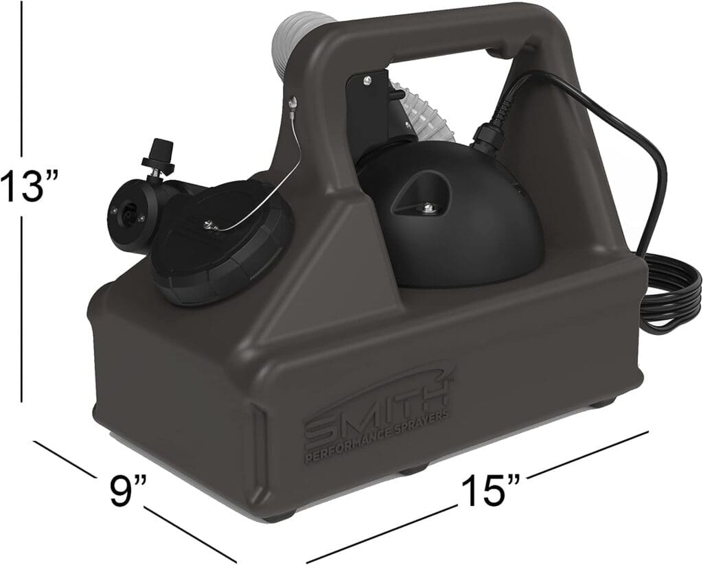 Smith Performance Sprayers Smith ULV (1.7 Gal) Electric Cold Fogger, 110V, Model ULV17, Atomizer Mist, Spraying for Home, Hotel, School, Yard