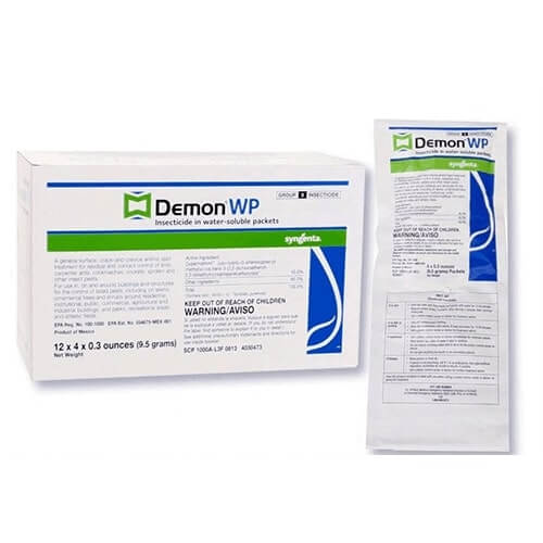 Syngenta Demon WP Insecticide 2 Envelopes Containing 4 Water-Soluble 9.5 Gram Packets Makes 4 Gallons Cypermethrin 40%