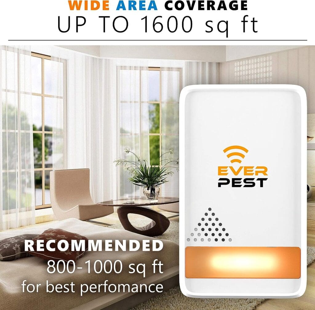 Ultrasonic Pest Control Repeller - Repel Rodents, Ants, Cockroaches Get Rid, Bed Bugs, Mosquitos, Flies, Spiders, Squirrel Bats - Eco-Friendly Safe for Humans - 2 Pack…