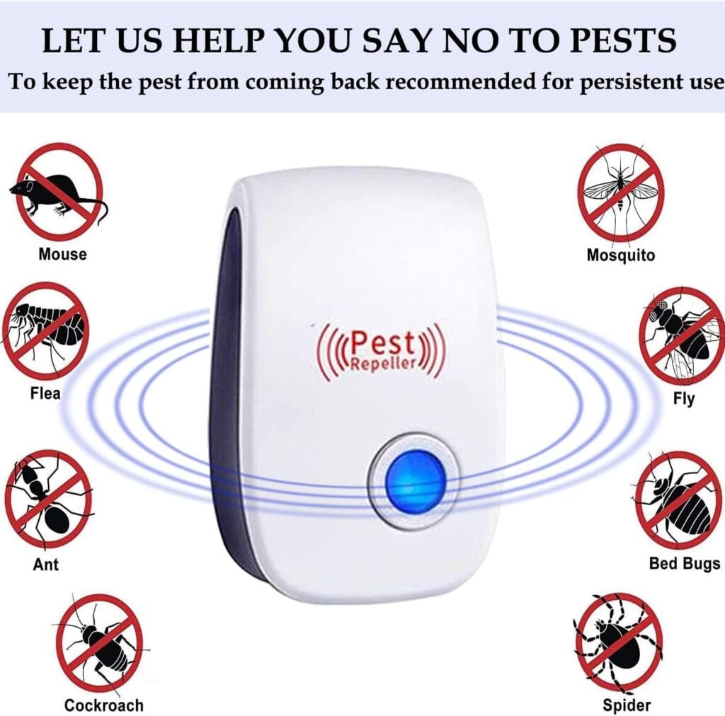 Ultrasonic Pest Repeller 10 Pack Mosquito Repellent, Insect Repellent Plug in, Rodent Repellent Indoor Ultrasonic Pest Control Roach, Mice, Spider Insects Mosquito Rodent Repellent