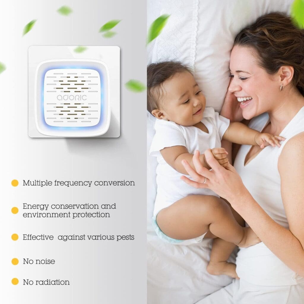 Ultrasonic Pest Repeller, 2 Packs Electronic Pest Repellent Plug in Indoor Pest Control for Insect, Roach, Mice, Spider, Ant, Bug, Mosquito Repellent for House Garage Warehouse Office Hotel