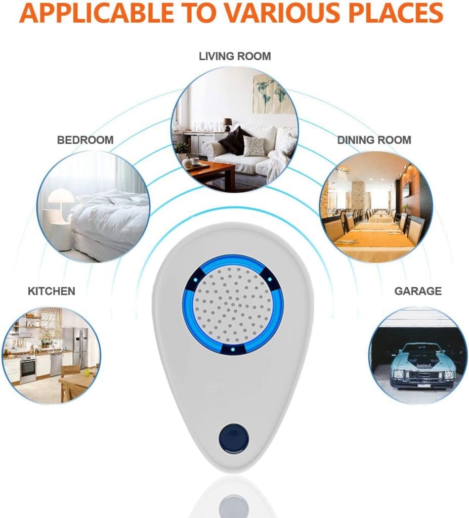 Ultrasonic Pest Repeller, 2023 Newest Electronic Pest Repellent Indoor Plug in Bug Repellent for Pest Control Mosquito, Spider, Mice, Ant, Insects, Roaches, Rodent.(6 Packs)