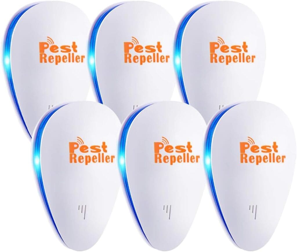Ultrasonic Pest Repeller 6 Pack Indoor Pest Repeller Plug in Ultrasonic Pest Control Repelling Rodent and Insect Electric Pest Control Repellent Friendly for Kid and Pet