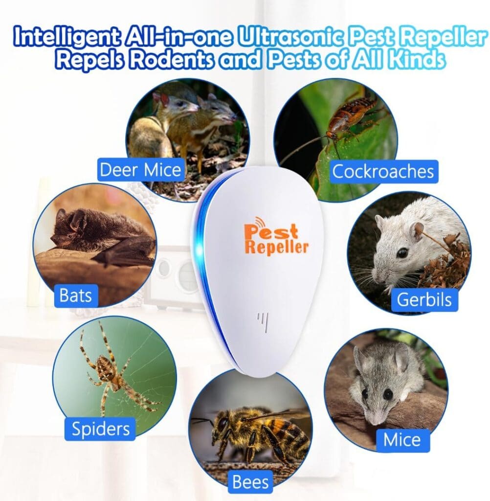 Ultrasonic Pest Repeller 6 Pack Indoor Pest Repeller Plug in Ultrasonic Pest Control Repelling Rodent and Insect Electric Pest Control Repellent Friendly for Kid and Pet