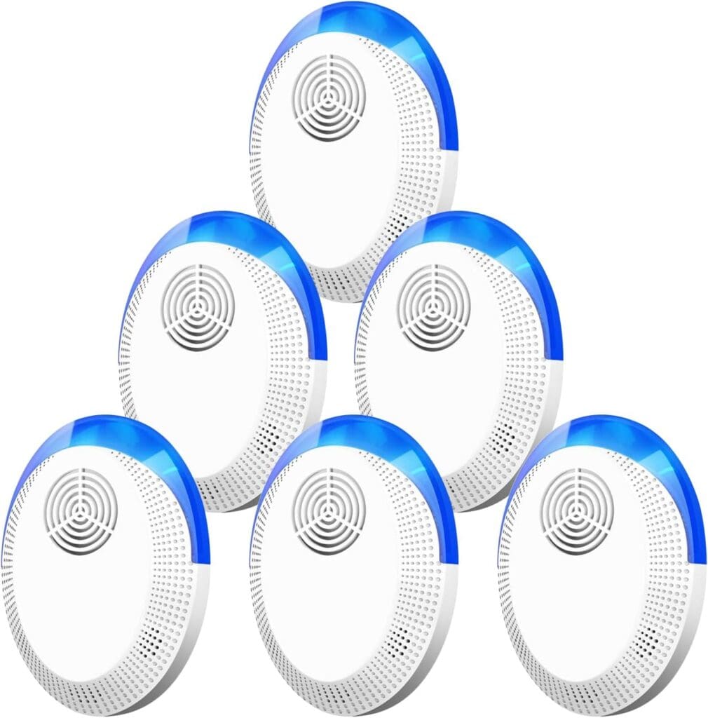 Ultrasonic Pest Repeller 6 Pack, Mouse Repellent Ultrasonic Plugin Indoor, Pest Control for Home, Kitchen, Office, Warehouse, Hotel