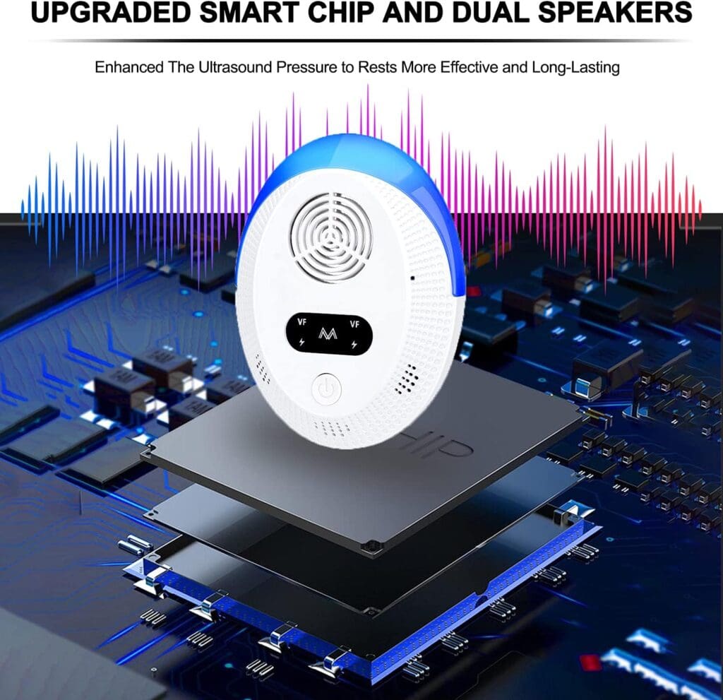 Ultrasonic Pest Repeller 6 Packs, Indoor Pest Control, Ultrasonic Pest Repellent, Indoor Pest Control for Home,Kitchen, Office, Warehouse, Hotel