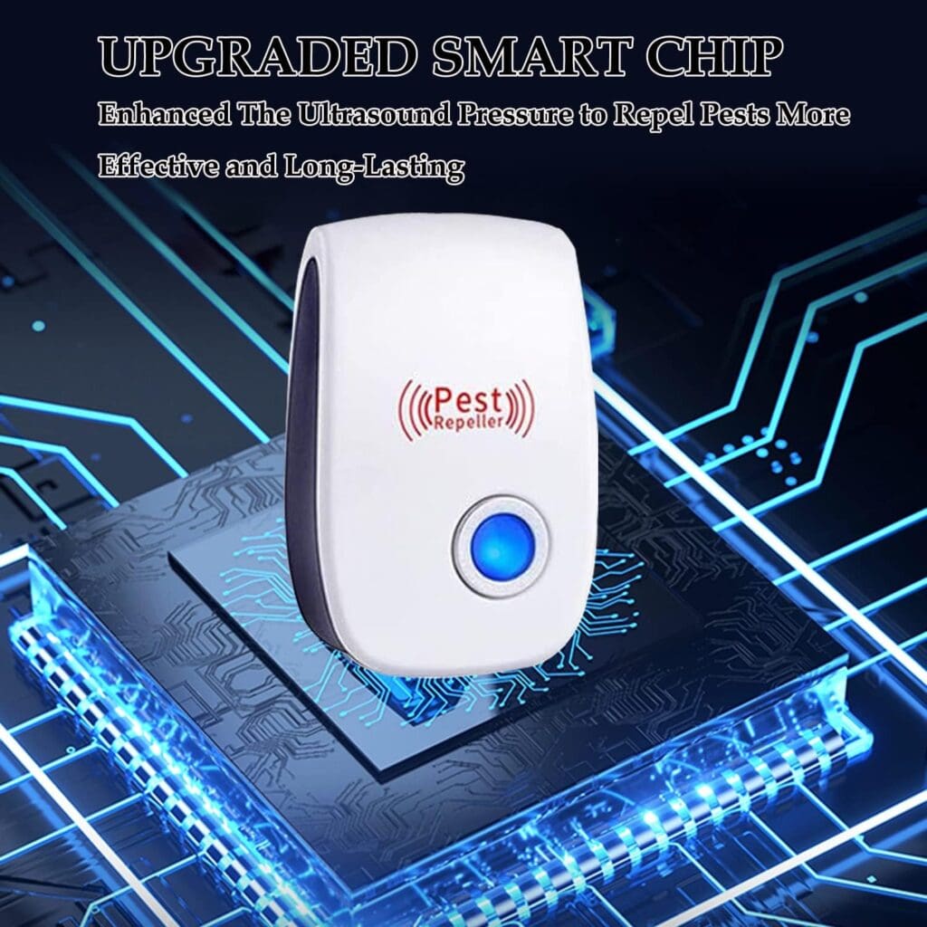 Ultrasonic Pest Repeller 8 Pack Electronic Plugin Indoor Sonic Repellent pest Control for Bugs Roaches Insects Mice Mouse Spiders Mosquitoes Mosquito Repellent Indoors Ultrasonic Repellers