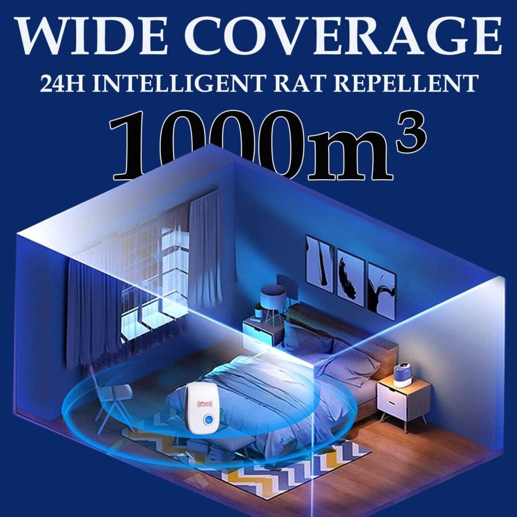 Ultrasonic Pest Repeller 8 Pack Electronic Plugin Indoor Sonic Repellent pest Control for Bugs Roaches Insects Mice Mouse Spiders Mosquitoes Mosquito Repellent Indoors Ultrasonic Repellers