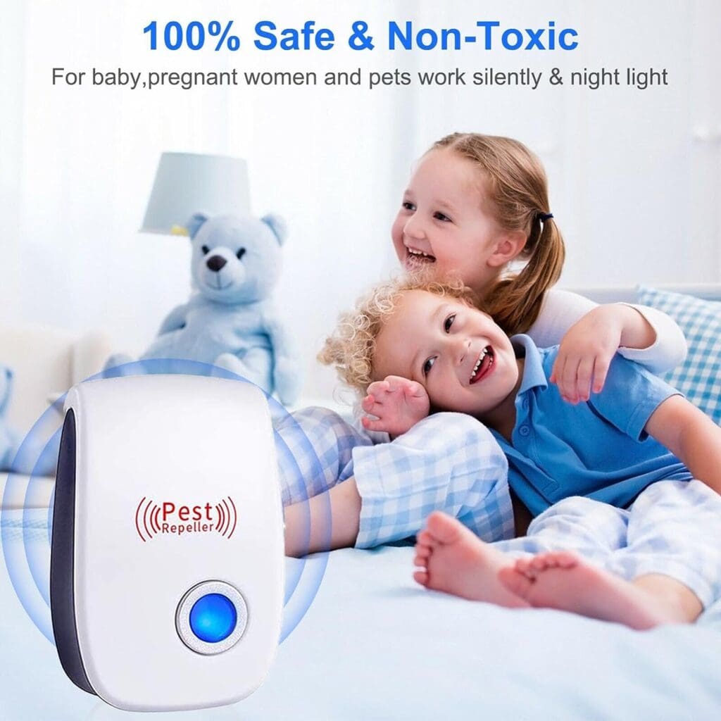 Ultrasonic Pest Repeller 8 Packs, Electronic Pest Repellent Plug in Indoor Pest Control for Insect, Roach, Mice, Spider, Ant, Bug, Mosquito Repellent for House, Garage, Warehouse, Office, Hotel