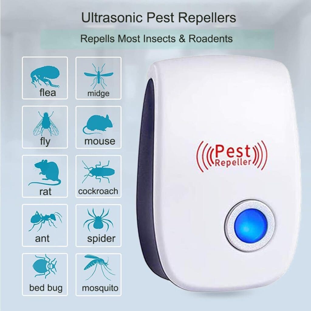 Ultrasonic Pest Repeller 8 Packs, Electronic Pest Repellent Plug in Indoor Pest Control for Insect, Roach, Mice, Spider, Ant, Bug, Mosquito Repellent for House, Garage, Warehouse, Office, Hotel