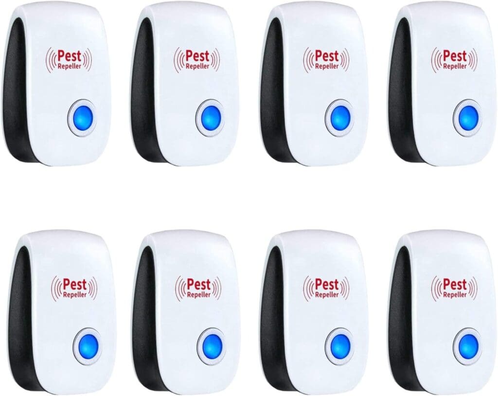 Ultrasonic Pest Repeller 8 Packs Pest Repellent Mosquito Repellent Indoors Mouse Repellent Pest Repellent Ultrasonic Plug in Rodent Repellent Pest Control for Mosquito,Ant,Spider,Cockroach,Mouse