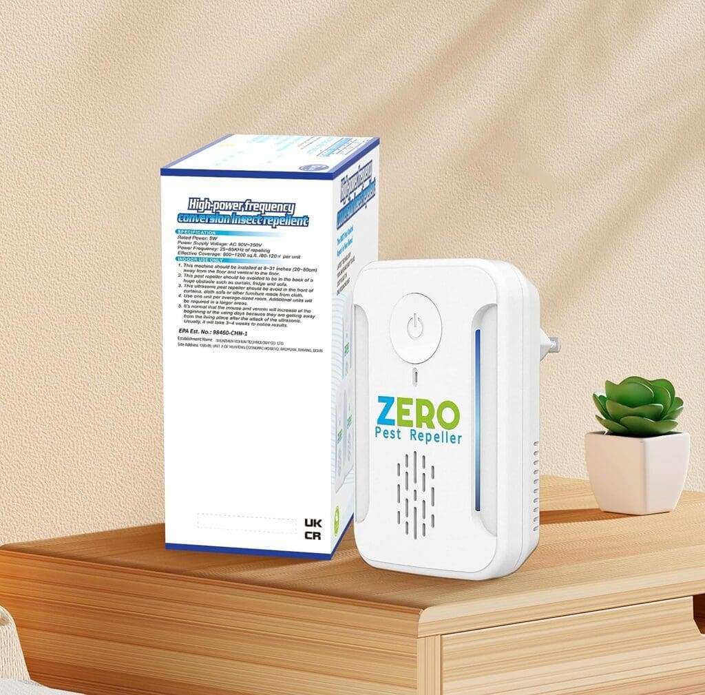Ultrasonic Pest Repeller, Indoor Ultrasonic Repellent for Roach, Rodent, Mouse, Bugs, Mosquito, Mice, Spider, Electronic Plug in Pest Control, 6 Packs