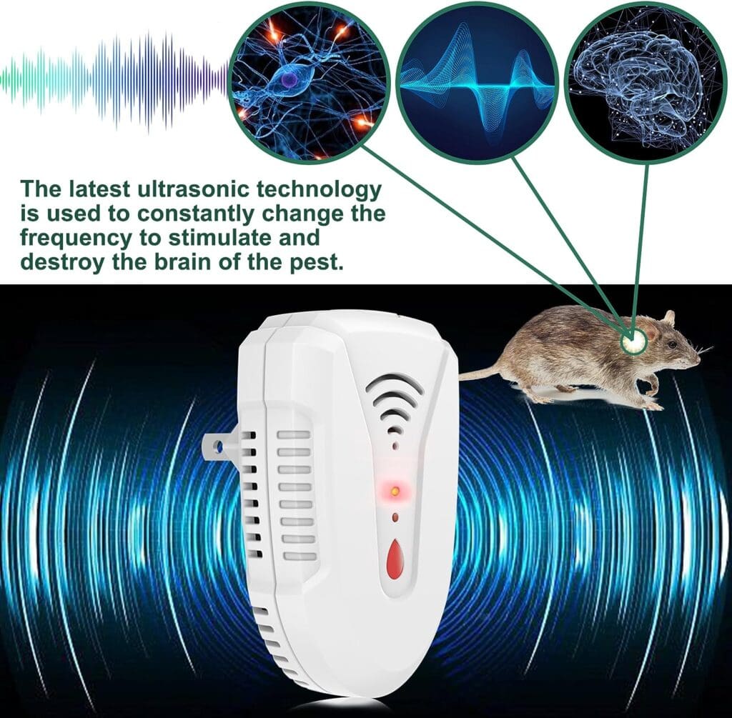 Ultrasonic Pest Repeller, Mouse Repellent Indoor Ultrasonic Plug in, Insect Rodent Repellent for House, Pest Defense for Bugs Roaches Insects Mice Spiders Mosquitoes Flies Cockroach, 6 Pack