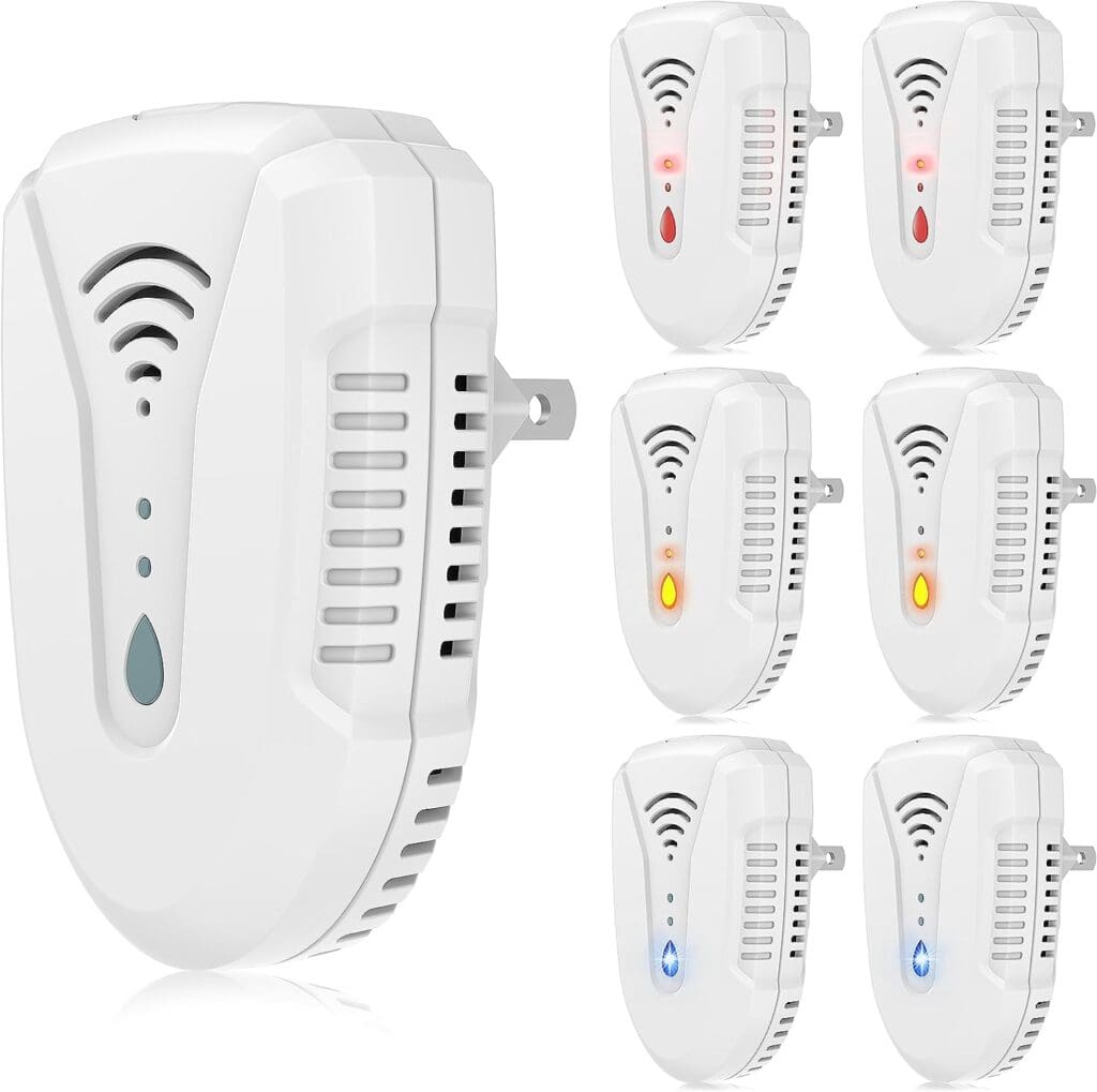 Ultrasonic Pest Repeller, Mouse Repellent Indoor Ultrasonic Plug in, Insect Rodent Repellent for House, Pest Defense for Bugs Roaches Insects Mice Spiders Mosquitoes Flies Cockroach, 6 Pack