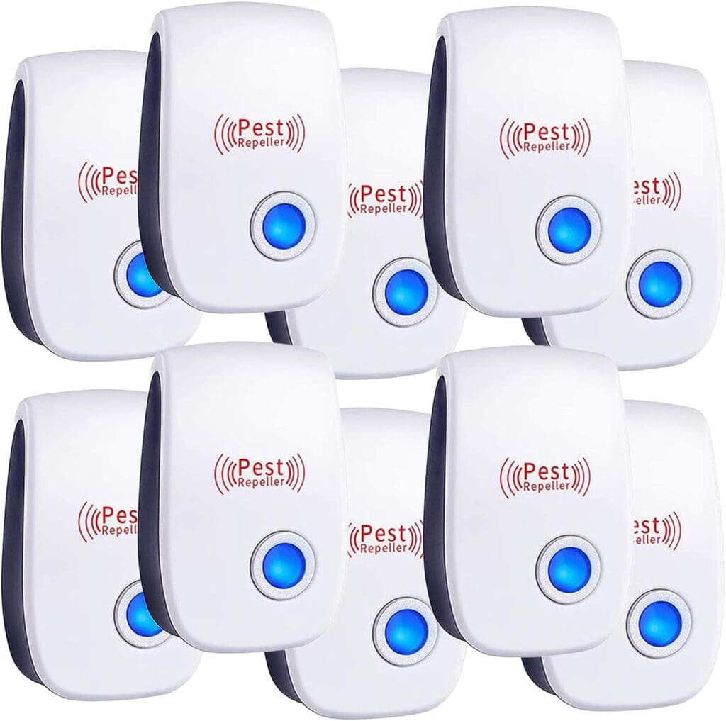 Ultrasonic Pest Repeller,Pest Repellent 10 Pack, Pest Control Electronic Plug for Insects, Mice  Spider, Mosquito Repellent Indoor for Home, Office, Warehouse, Hotel, Garage,in Indoor Pest Control