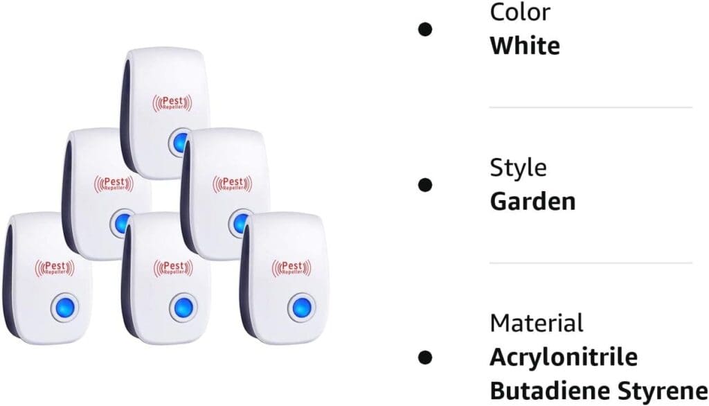 WahooArt Ultrasonic Pest Repeller 6 Packs, The Newest Pest Repellent Electronic Indoor Plug in for Insects, Mosquitoes, Mice, Ants, Roaches, Spiders, Bugs, Flies, Cockroach, pest Control, Non-Toxic
