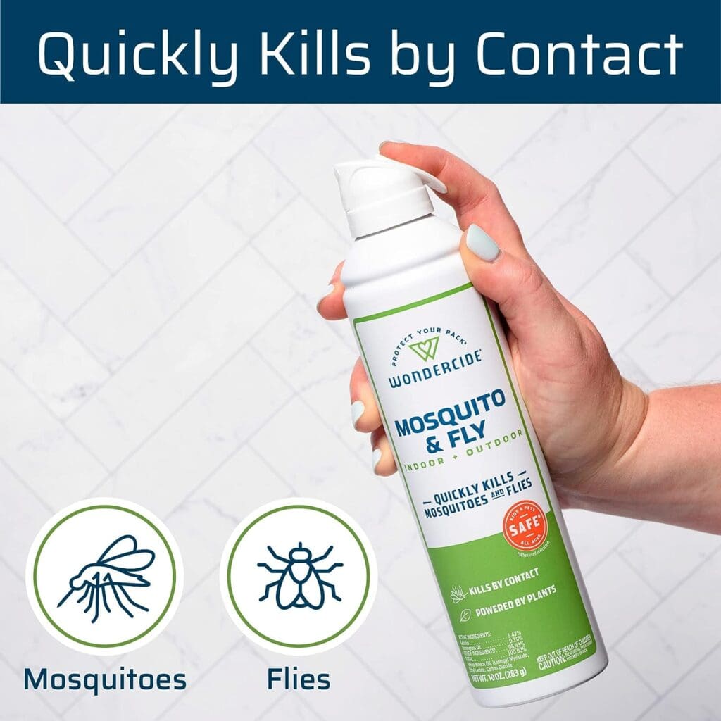 Wondercide - Mosquito  Fly and Ant  Roach Killer Aerosol Spray Bundle - Kills Bugs with Natural Essential Oils - Pet and Family Safe - for Indoor and Outdoor Areas - 10 oz - 2 Pack
