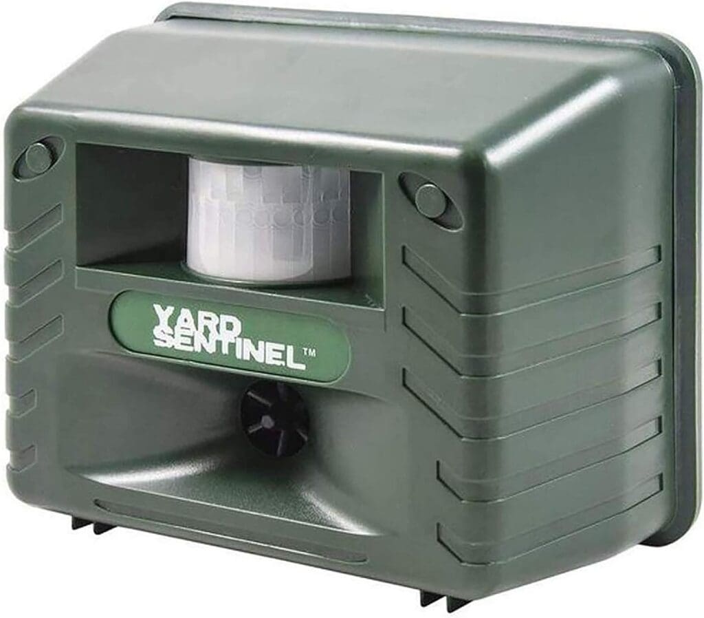 Yard Sentinel Outdoor Ultrasonic Animal Repeller with Motion Sensor, Adjustable Volume, Waterproof, Extension Cord, Powerful Repel for Squirrel, Raccoon, Skunk, Rabbit, Fox, Deer, Etc